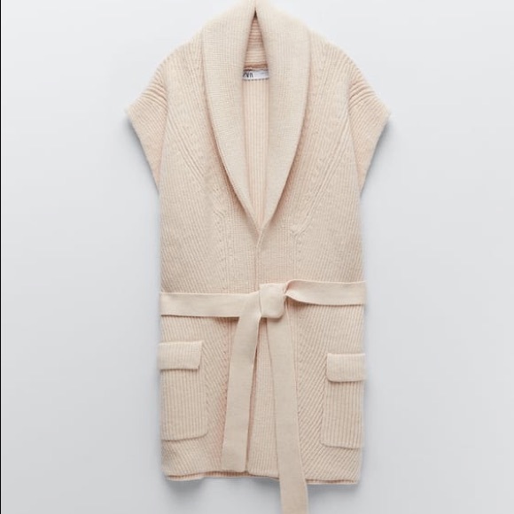 Zara Jackets & Blazers - Zara belted knit vest - Small
